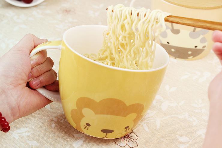 萌趣与实用兼备 悠家良品陶瓷泡面杯碗，点亮你的日常餐桌